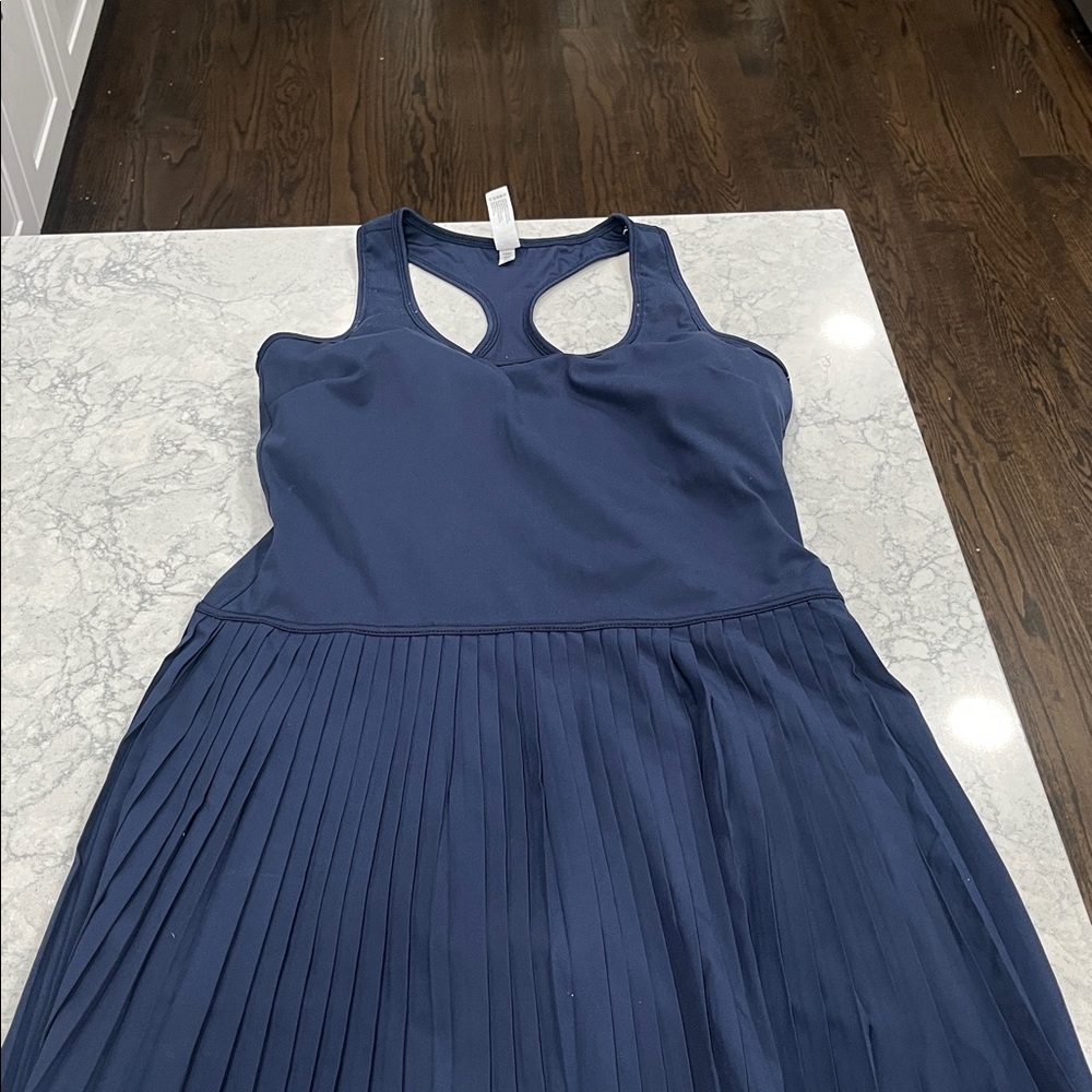 Yogalicious Lux Net Motion Romper Dress Navy Size X-Large New